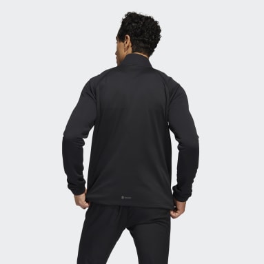 Haut molleton zip 1/4 Statement Noir Hommes Golf