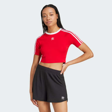 Adidas shirt bordeaux rood dames clearance