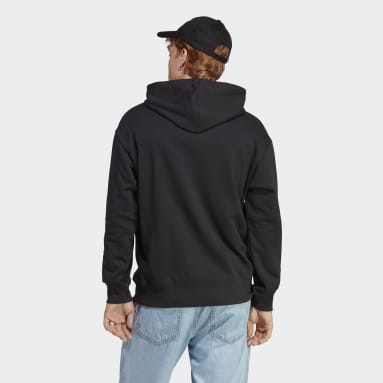 Hoodie With Rips In Black Men Hoodies