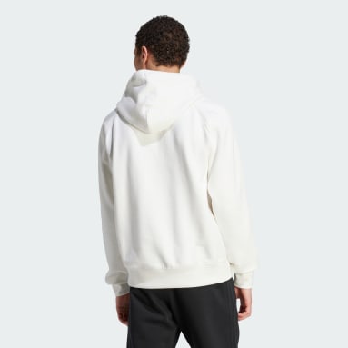 남성 Lifestyle White 블루 버전 에센셜 후디