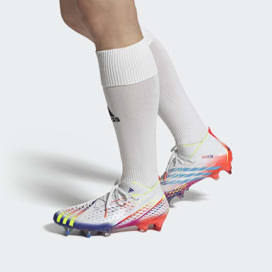 Botines Predator Edge.1 Terreno Blando Blanco Fútbol