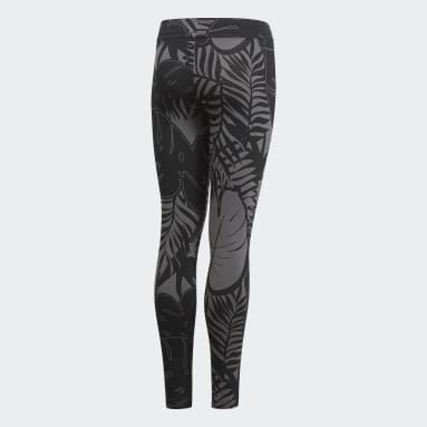 Mädchen Sportswear Future Icons Graphic Tight Grau