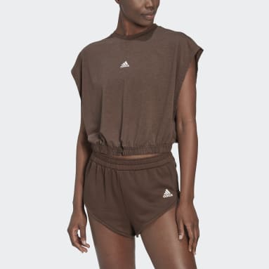 Hyperglam Sleeveless T-skjorte Brun