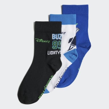 Boys Training Blue Disney Buzz Lightyear Socks 3 Pairs