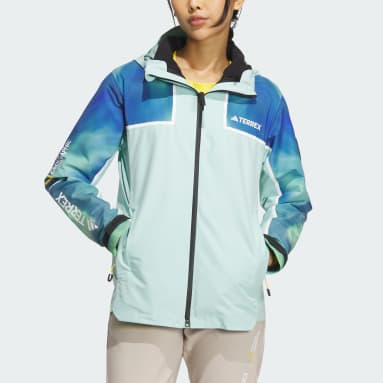Women TERREX Turquoise National Geographic RAIN.RDY Three-In-One Jacket