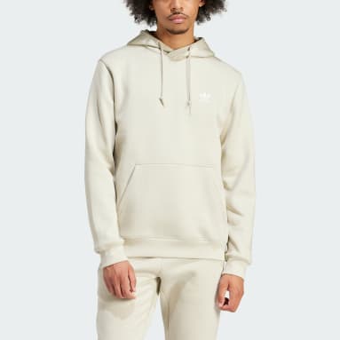 Camisola com Capuz Trefoil Essentials Bege Homem Originals