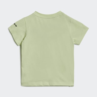 T-shirt Graphic Stoked Beach Verde Bambini Originals