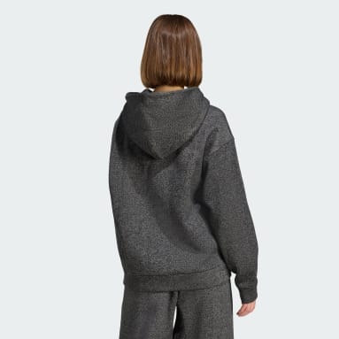 ALL SZN Holiday Glitter Fleece Loose Hoodie