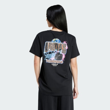 Women Originals Black Adi Records Short Sleeve Tee