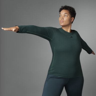 Women's Yoga Green Authentic Balance Yoga Long Sleeve Tee