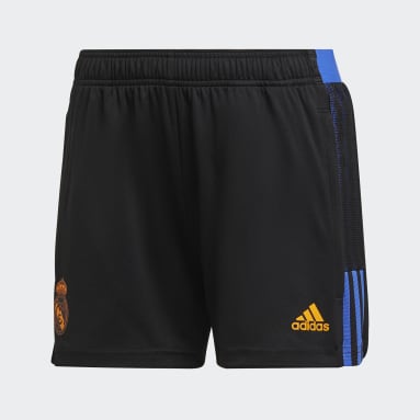 Frauen Fußball Real Madrid Tiro Trainingsshorts Schwarz