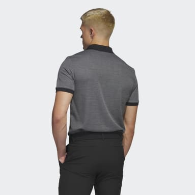 Men Golf Black Ultimate365 No-Show Golf Polo Shirt