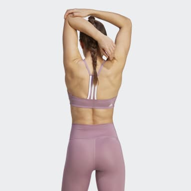 Ženy Cvičení A Trénink růžová Podprsenka adidas Aeroimpact Training Light-Support