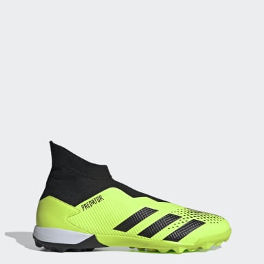 green adidas laceless football boots