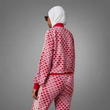 Ženy Originals ružová Tepláková bunda Adicolor 70s SST