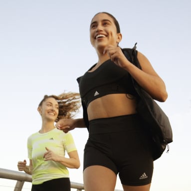 Chaleco cortavientos Run Icon Running 3 bandas Negro Mujer Running