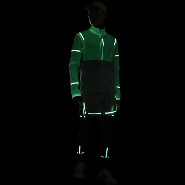 Chamarra X-City Reflect At Night Mesh Blanco Hombre Running