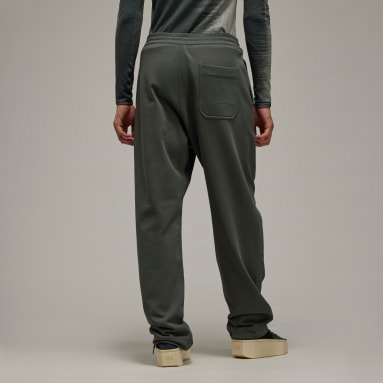 Muži Y-3 zelená Kalhoty Y-3 Organic Cotton Terry Straight