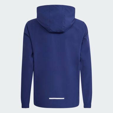 ADIDAS BOYS HOODED TECH WOVEN JACKET