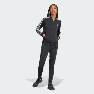 Dames Sportswear zwart Essentials 3-Stripes Trainingspak