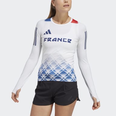 Run Fast Long Sleeve T-skjorte Hvit