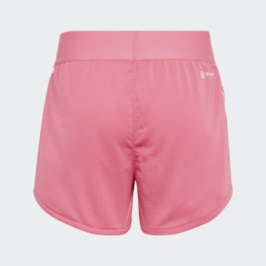 Girls Sportswear Pink AEROREADY Training 3-Stripes Knit shorts