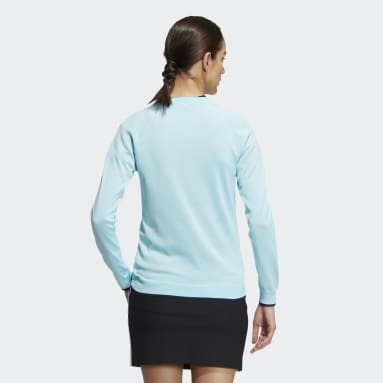 Women Golf Blue 3S 긴팔 풀오버 스웨터