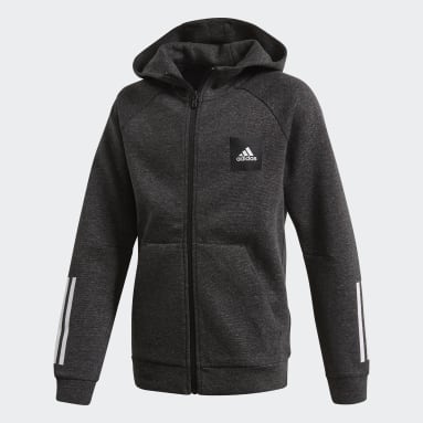 Jungen Sportswear Must Haves Kapuzenjacke Schwarz