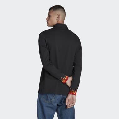 Belgia Lifestyler Long Sleeve Poloskjorte Svart