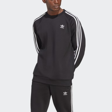 Muži Originals černá Mikina Classics 3-Stripes Crew
