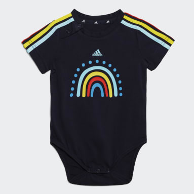 Kinder Sportswear Gift Set — Body mit Lätzchen (Genderneutral) Blau