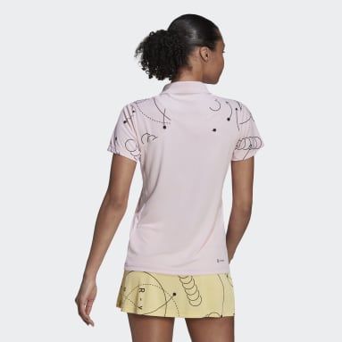 Women Tennis Pink Club Tennis Graphic Polo Shirt