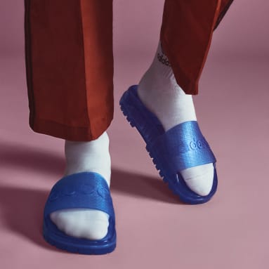 adilette hommes adidas x Gucci Bleu Hommes Originals