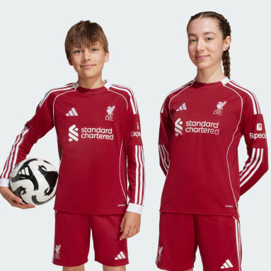 Maillot domicile à manches longues Liverpool FC 25/26 Enfants