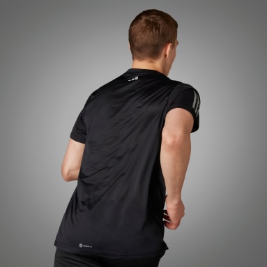 Men Running Black Global Running Short Sleeve Tee