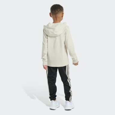 2-Piece Long Sleeve Hooded Graphic Cotton Tee & Jogger Set