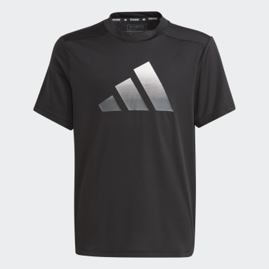 T-shirt Train Icons AEROREADY Logo Noir Garçons Fitness Et Training