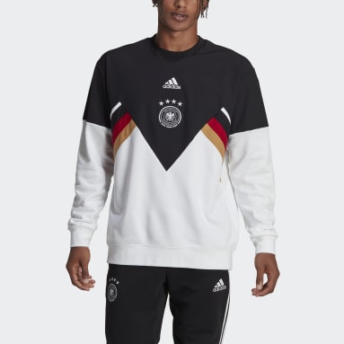 Sudadera cuello redondo Alemania Icon Negro Hombre Fútbol