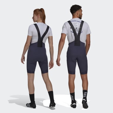 Männer Radfahren The Padded Adiventure Cycling Trägershorts Blau