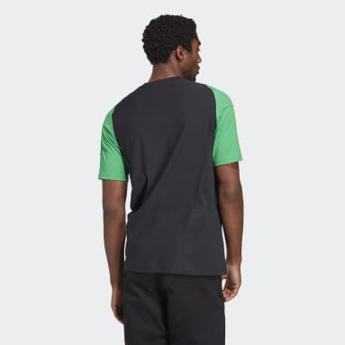 T-shirt de Algodão Tiro 23 da Jamaica Preto Homem Futebol