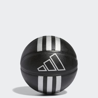 Youth Basketball Black 3-Stripes Rubber Mini Basketball