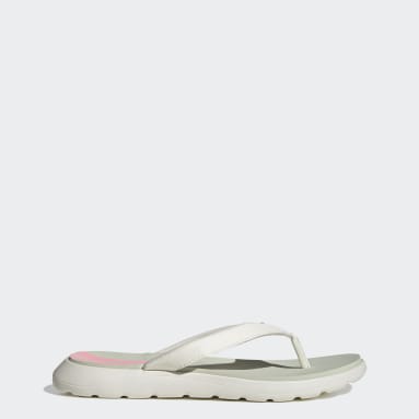 Dames Sportswear wit Comfort Teenslippers