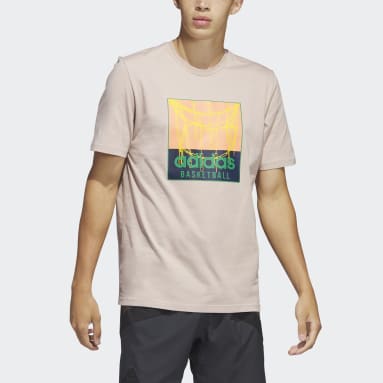 Remera Estampada Chain Net Basketball Marrón Hombre Básquet