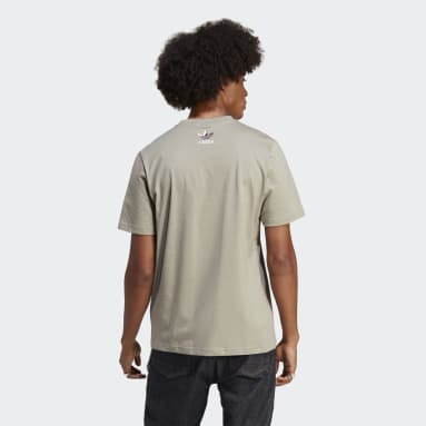 Camiseta Off the Grid Estampada Verde Hombre Originals