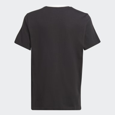 Essentials 3-Stripes Cotton Loose Fit Boyfriend Tee Czerń