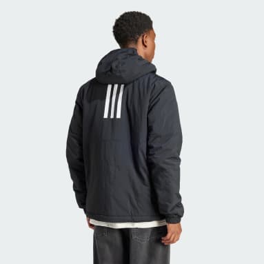 Men Sportswear Black BSC Sturdy Insulated Hooded Jacket