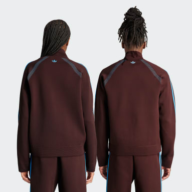 Originals Brun Statement Knit Träningsjacka