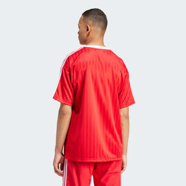 Adidas Original 3-TREFOIL T-SHIRT TEE Men’s -VICTORY CRIMSON/WHITE