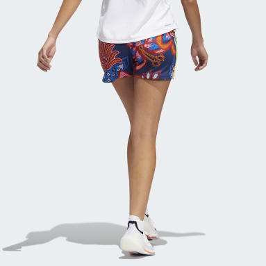 Frauen Fitness & Training FARM Rio Pacer 3-Streifen Knit Shorts Blau