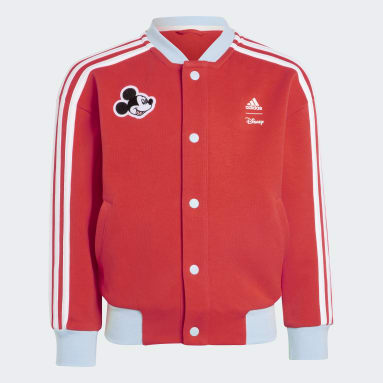 Deti Sportswear červená Tepláková bunda adidas x Disney Mickey Mouse